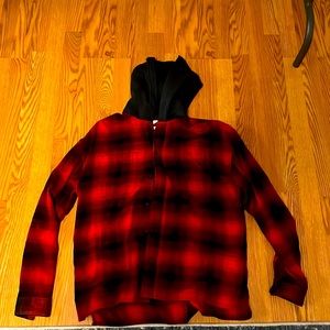 Hooded flannel
